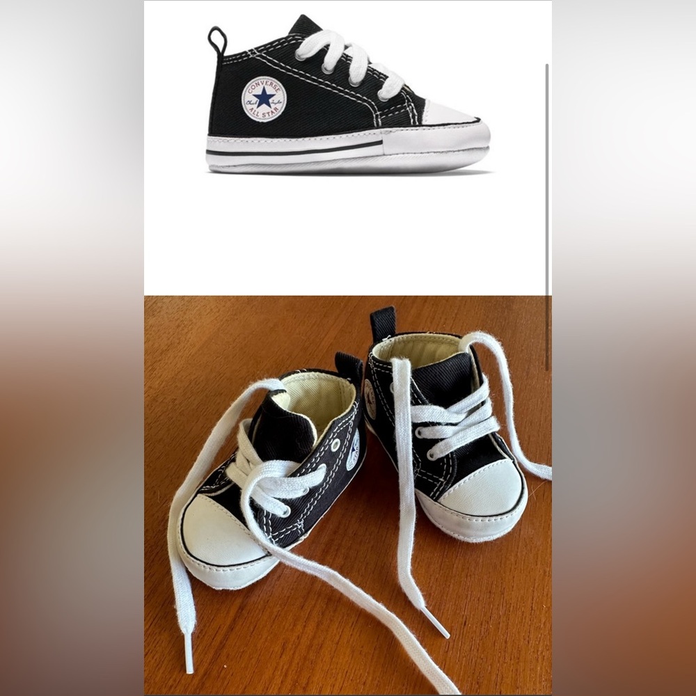Converse Chuck Taylor First Star Hi crib shoes
